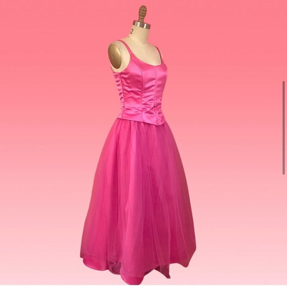 Vtg 90s Rare GUNNE SAX by Jessica McClintock
Statement Satin Corset Prom Dress - Picture 5 of 15